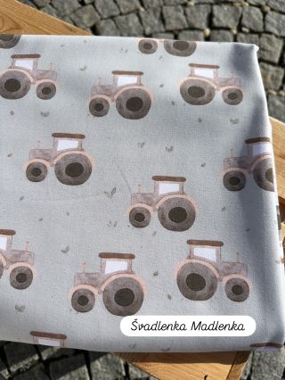 Máme pro Vás NOVINKU 🚜 Jemný vzor pro kluky - Traktory na zelené 🚜 Najdete ho v teplákovině i žebrovaném úpletu v...