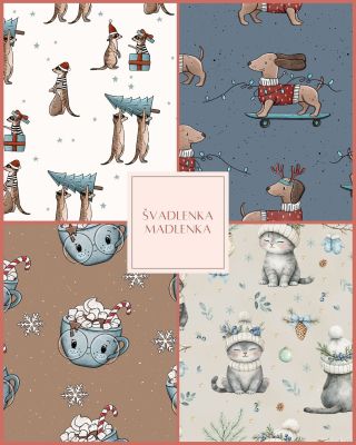 Tak my už jsme připraveni na Vánoce 🎅🏻 Vybrat si můžete z několika originálních autorských vzorů materiálů a přidat můžete...